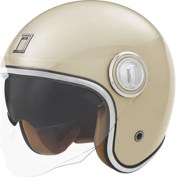 Helma na motorku Otevřená helma na motorku NOX PREMIUM Heritage krémově bílá M