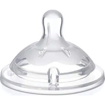 Savička Chicco Savička na láhev Natural Feeling silikon nastavitelný průtok 4m+ 2 ks