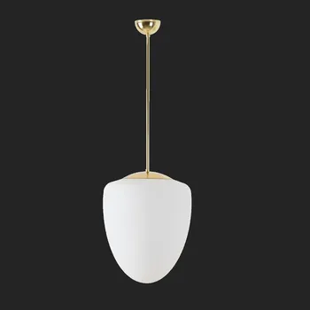 OSMONT ASTRA P závěsné skleněné svítidlo mosaz leštěná / bílá IP40 3000 K 27W LED DALI (původní kód OS 60398) - OSMONT OS AST60398