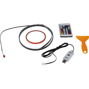 Přídavný světlomet LED ambientní osvětlení RGB do USB, Bluetooth, 1,1m