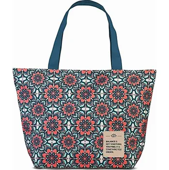 Plážová taška Dámská taška Fabrizio Balance 50458-5200 mordá/korálová