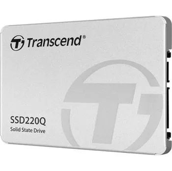 SSD disk TRANSCEND SSD220Q 500GB SSD disk 2.5'' SATA III 6Gb/s, QLC, Aluminium casing, 550MB/s R, 500MB/s W, stříbrný TS500GSSD220Q
