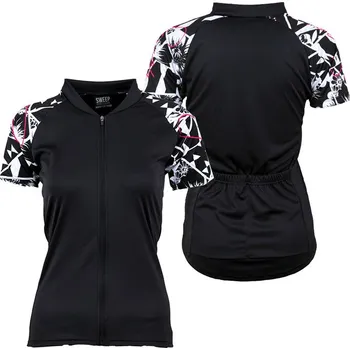 cyklistický dres SWEEP D060 CLASIC CYKLO černá/bílá S