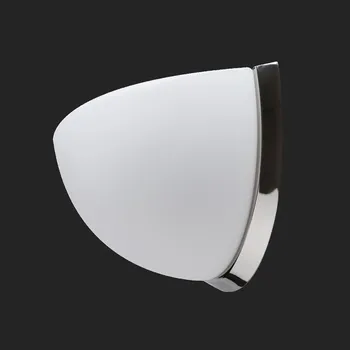 Nástěnné svítidlo OSMONT NELA DL3 nástěnné skleněné svítidlo nerez leštěná / bílá IP43 4000 K 15W LED HF (původní kód OS 59962) - OSMONT OS NEL59962