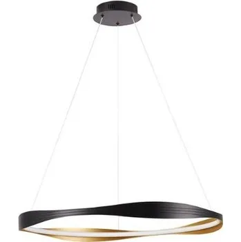 NOVALUCE AKCE - Závěsné svítidlo DOBI CCT černé / zlaté LED 40W 1472lm 2700-5000K stmívatelné - NOVA LUCE NV 9030643