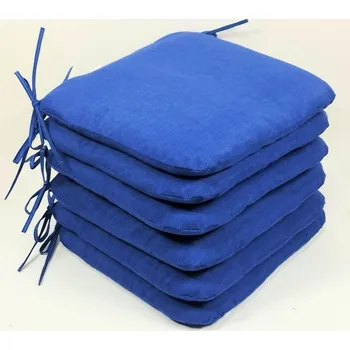 Podsedák Sedák 40x40 cm látka tmavě modrý melír - set 6 kusů