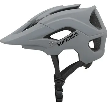 Chránič hlavy Ultralehká MTB XC cyklistická helma s 15 větracími otvory Prodyšná přilba s otočným kolečkem a vyjímatelnou vnitřní výplní šedá L (58-62 cm)