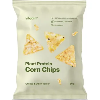 Chips Vilgain Kukuřičné proteinové chipsy BIO – Cibule se sýrem 60 g