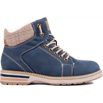 Dámská zimní obuv Dámské kotníkové boty Shelvt GOODIN modrá | hnědá | krémová 2039341