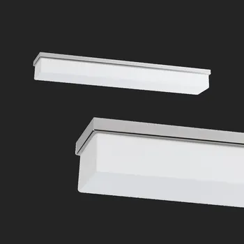 OSMONT SYLVIA 2 - límec nerez leštěná (X14) stropní/nástěnné skleněné svítidlo nerez leštěná / bílá IP44 3x28W E14 (původní kód OS 44545) - OSMONT OS SYL44545