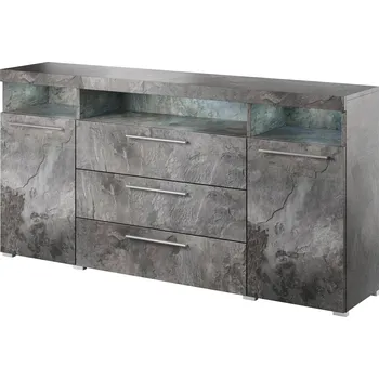 Komoda MOB Indiko Typ 25 (schiefer) (s osvětlením)