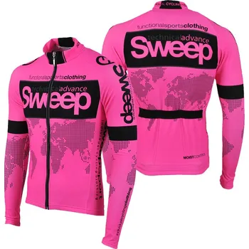 cyklistický dres SWEEP D017 ELITE CYKLO růžová - černá L