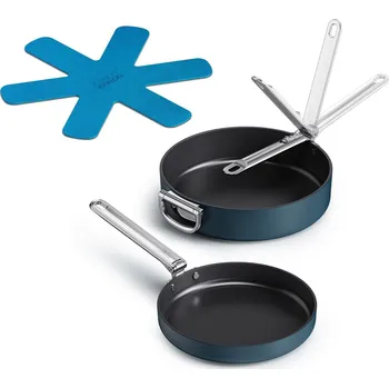 Pánev Joseph Joseph Space sada pánví s nepřilnavým keramickým povrchem 2 ks, modrá, 45051