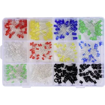 Dioda TRU COMPONENTS T23O125 sada LED červená, zelená, žlutá, modrá, bílá 3 mm, 5 mm 20 mA 2 V, 3 V