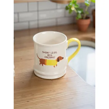 Sinsay - Keramický hrnek s uchem - žlutá - 714GI-11X - 714GI-11X-ONE