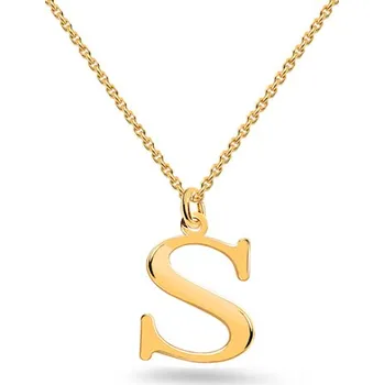 Náhrdelník Zlatá celebritka písmeno S IZ23448S + dárkové balení LUXUS zdarma