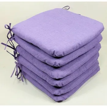 Podsedák Sedák 40x40 cm látka fialový melír - set 6 kusů