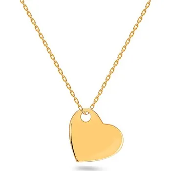 Náhrdelník Zlatá celebritka se srdcem pro gravírování IZ23580 + dárkové balení LUXUS zdarma