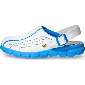 Pracovní obuv Pantofle Abeba 37312 Bílá/Modrá 46