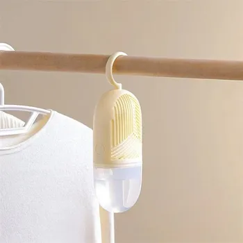 Vzduchotechnika Závěsný odvlhčovač vzduchu 22 x 8 cm Barevný box s vyměnitelnou náplní a zásobníkem na vodu Proti vlhkosti a zápachu Bez elektřiny žlutá