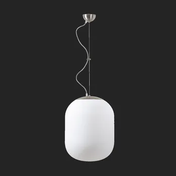 Průmyslové svítidlo OSMONT TANIA L2 závěsné skleněné svítidlo nerez broušená / bílá IP40 3000 K 41W LED nouzové kombinované 3 h (původní kód OS 67348) - OSMONT OS TAN67348