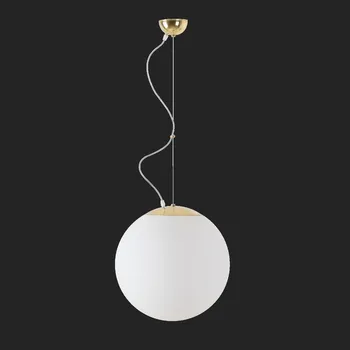 Průmyslové svítidlo OSMONT ISIS L3 PM-M závěsné plastové svítidlo mosaz leštěná / bílá IP40 3000 K 27W LED nouzové kombinované 1 h (původní kód OS 70211) - OSMONT OS ISI70211