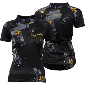 cyklistický dres SWEEP CLASIC CYKLO D058 - černá/zlatá S