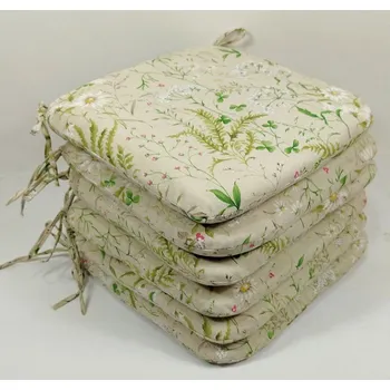 Podsedák Sedák 40x40 cm látka kapradí - set 6 kusů