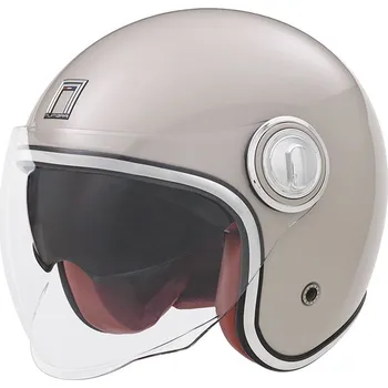 Helma na motorku NOX PREMIUM Heritage champagne růžová L