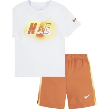 Nike T-Shirt and Shorts Set Infants Safety Orange 6-7 let