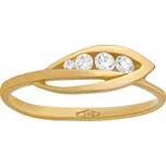 Zlatý prsten Dominica ze žlutého zlata s Brilliance Zirconia obvod 56 mm