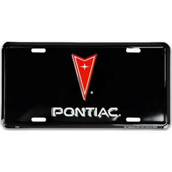 Plechová cedule Americká SPZ Pontiac logo