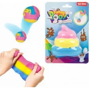 Modelovací hmota Sliz - hmota hopíková skákací barevné hovínko