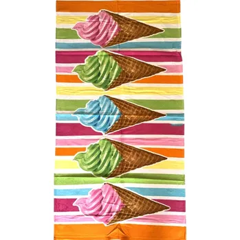 Osuška Plážová osuška FUNNY ICE CREAM 70x140 cm