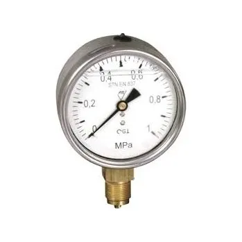 MANO MANOMETR 03332-G 100MM G1/2 0-25BAR 1.6% TLAKOMĚR-OTŘESUVZDORNÝ GLYCERIN