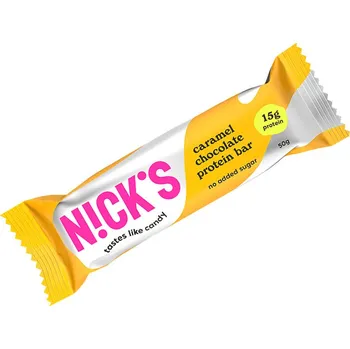 Nick's Proteinová tyčinka s karamelem a čokoládou (50 g)
