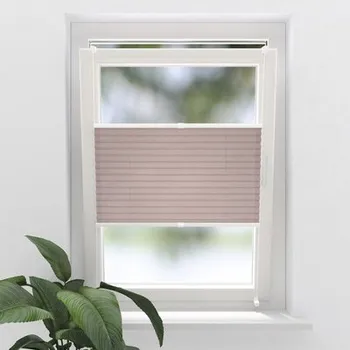 Žaluzie Plisé žaluzie denní SOLUNA starorůžová 75x220