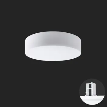 Koupelnové svítidlo OSMONT ERIS V3 stropní/nástěnné skleněné polovestavné svítidlo bílá IP44 4000 K 33W LED nouzové kombinované 3 h (původní kód OS 67643) - OSMONT OS ERI67643