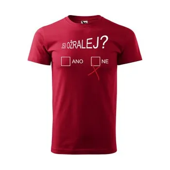 Pánská móda Tričko s potiskem Jsi ožralej?: červené 3XL