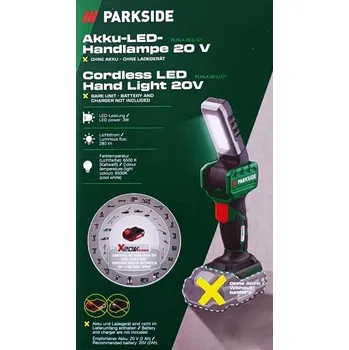 PARKSIDE Aku ruční LED reflektor PLHLA 20-Li C1 – bez akumulátoru a nabíječky