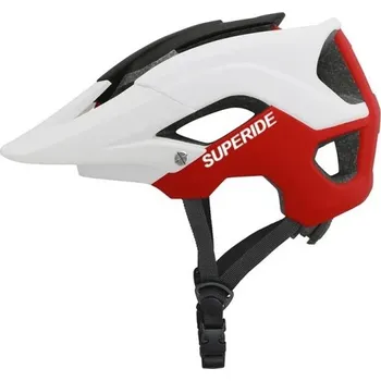 Cyklistická přilba Ultralehká MTB XC cyklistická helma s 15 větracími otvory Prodyšná přilba s otočným kolečkem a vyjímatelnou vnitřní výplní červená L (58-62 cm)