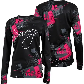 Dámské tričko SWEEP SWTS157 černá - růžová XS