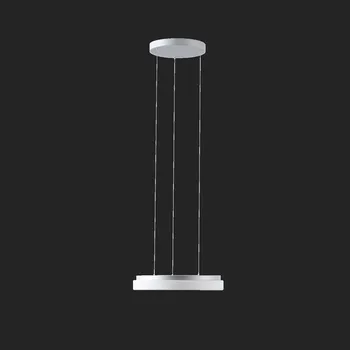 OSMONT CARINA LE1 závěsné skleněné svítidlo stříbrná / bílá IP40 4000 K 24W LED DALI (původní kód OS 66875) - OSMONT OS CAR66875