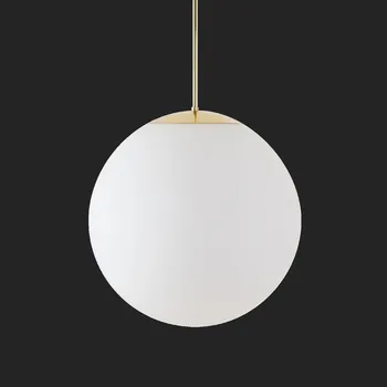 Průmyslové svítidlo OSMONT ADRIA P4 HP závěsné skleněné svítidlo mosaz leštěná / bílá IP40 3000 K 58W LED nouzové kombinované 3 h (původní kód OS 72048) - OSMONT OS ADR72048