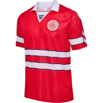 Pánské tričko Hummel Denmark Retro Home Shirt 1988 Adults Red/White X Large