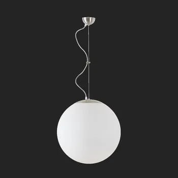 Průmyslové svítidlo OSMONT ADRIA L4 závěsné skleněné svítidlo nerez broušená / bílá IP40 3000 K 41W LED nouzové kombinované 3 h (původní kód OS 60310) - OSMONT OS ADR60310