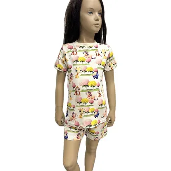 Chlapecké pyžamo FARMERS® Dětské letní pyžamo BAMBUS DIGI ANIMALS 5 Velikost: 68-74