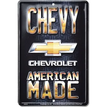 Plechová cedule Plechová cedule Chevrolet American Made 30 cm x 20 cm