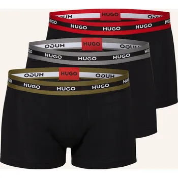 Slipy Hugo Pánské Boxerky Triplet Planet, 3 Kusy V Balení, černá, 52