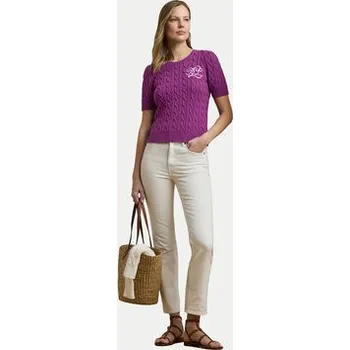 Dámský svetr LAUREN RALPH LAUREN Svetr 200976989002 Fialová Slim Fit XS